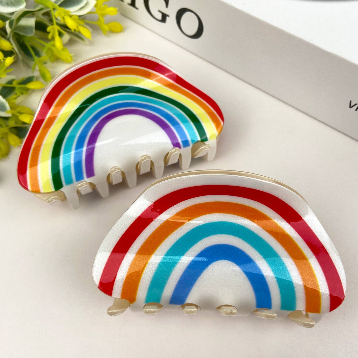 Cute Cartoon Rainbow Hair Clip
