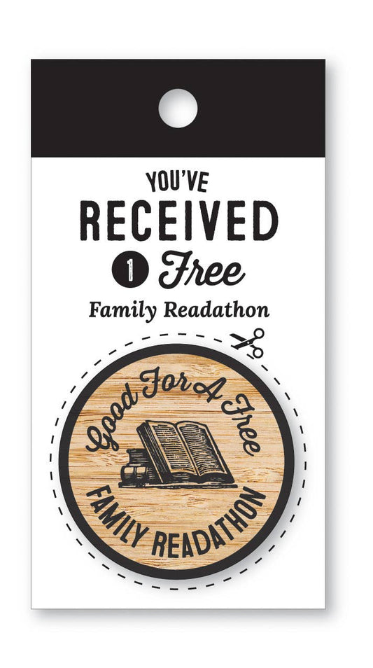 Family Readathon Wooden Nickel
