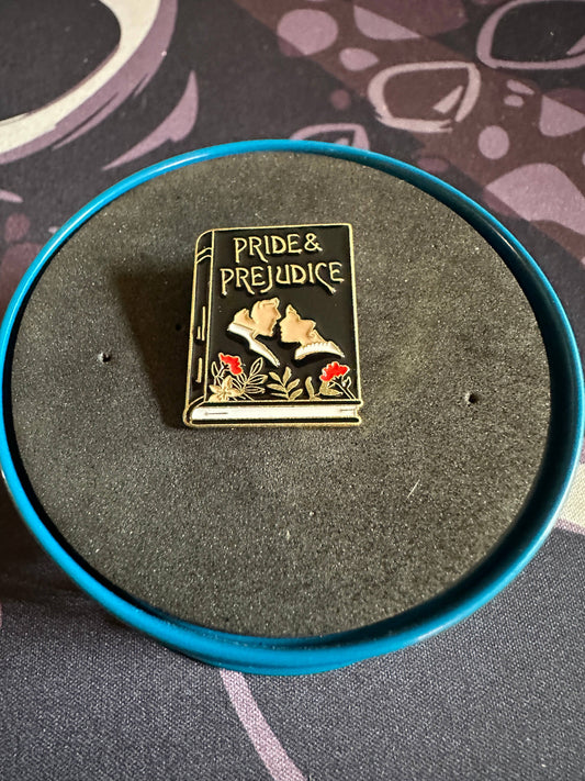 Pride and Prejudice Book Cover Enamel Pin