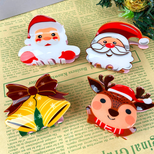Santa Claus elk cartoon cute claw clip
