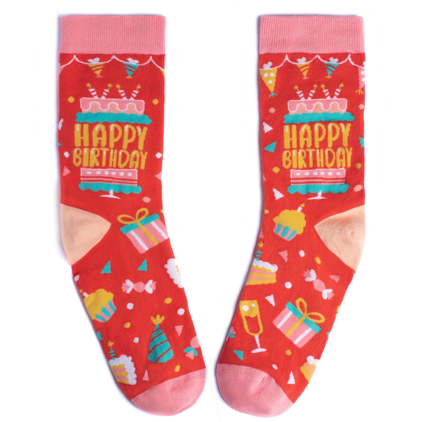 Happy Birthday (Pink) Socks