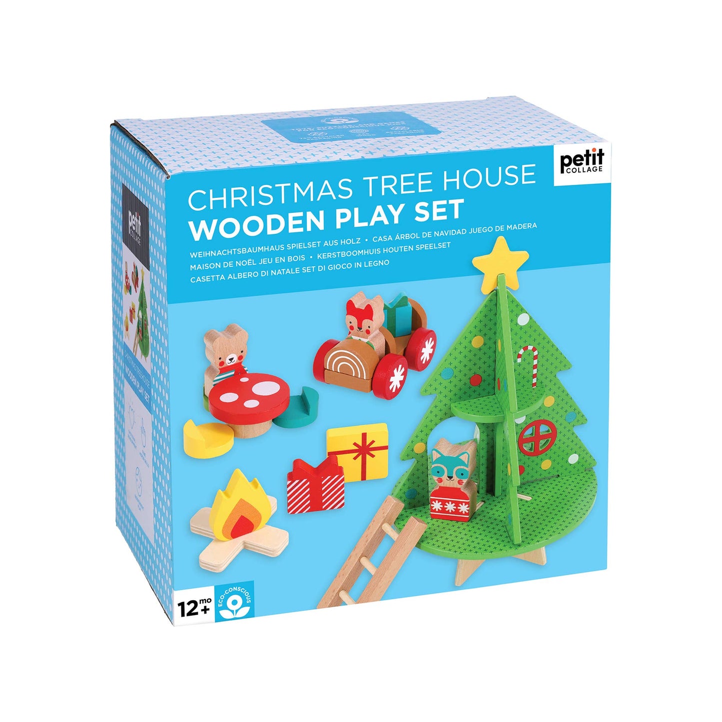 Christmas Treehouse Wooden Play Set
