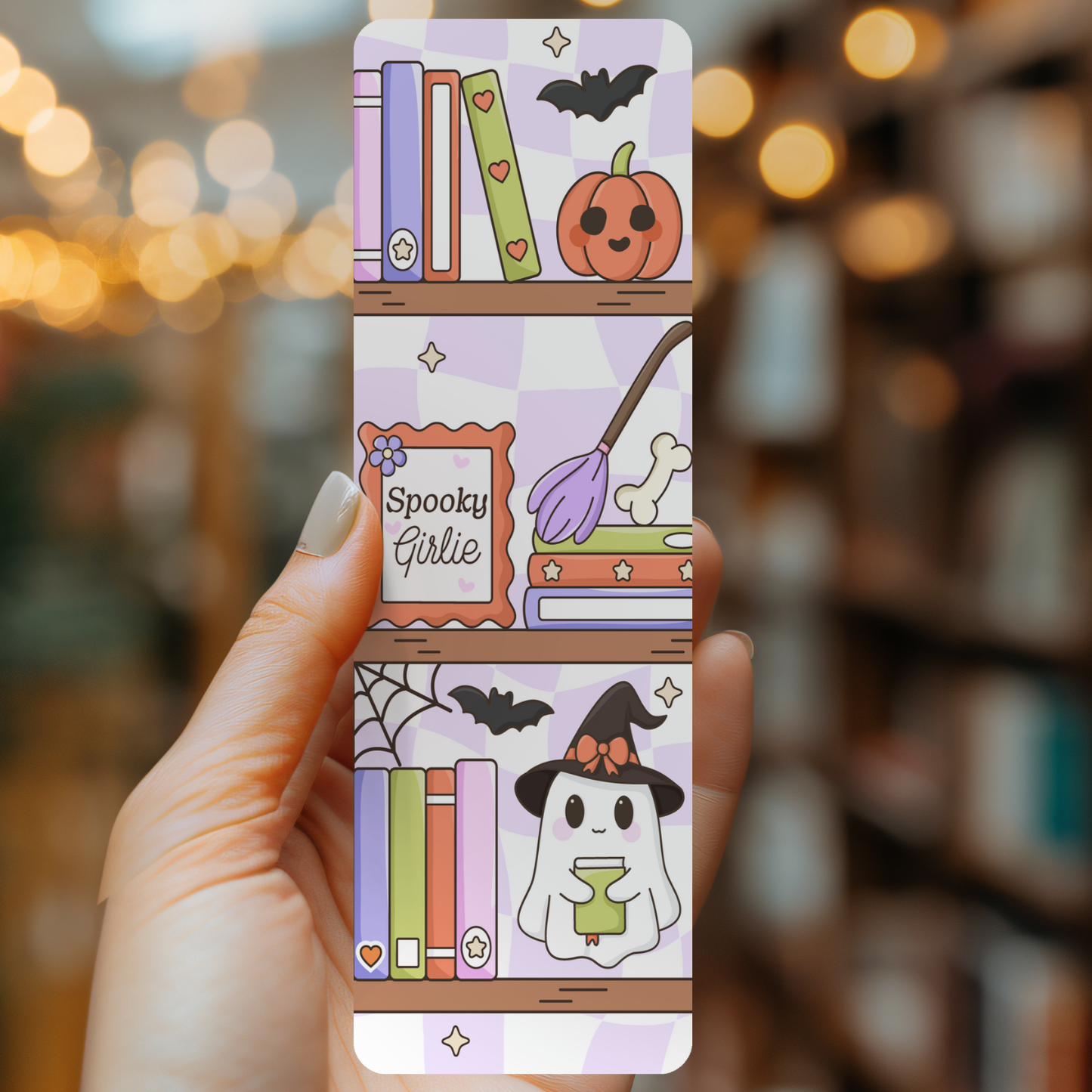 Spooky Girlie Bookshelf Bookmark