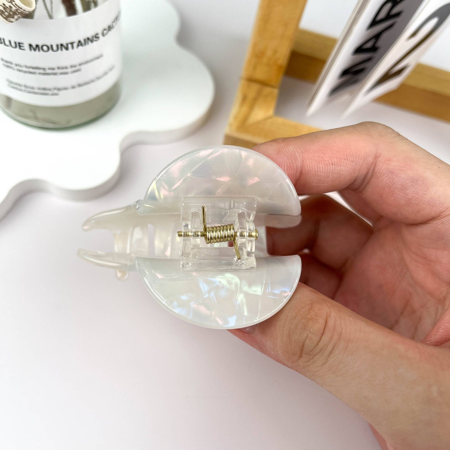 White Ghost Halloween Hair Clip