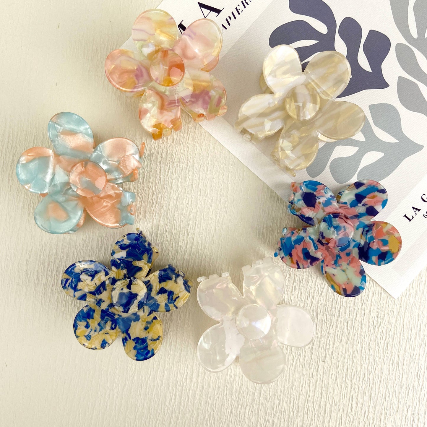 2" Flower Hair Clip