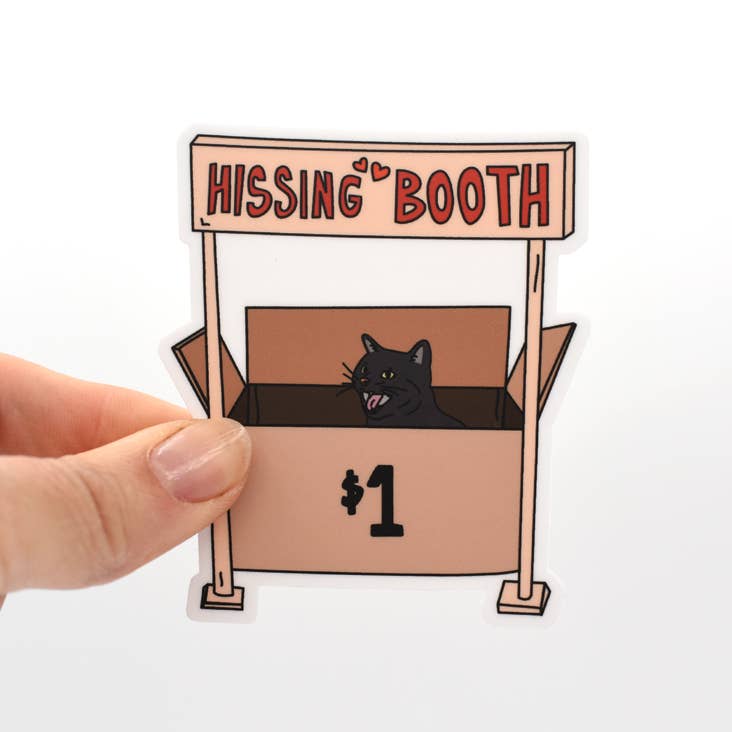 Hissing Booth Sticker