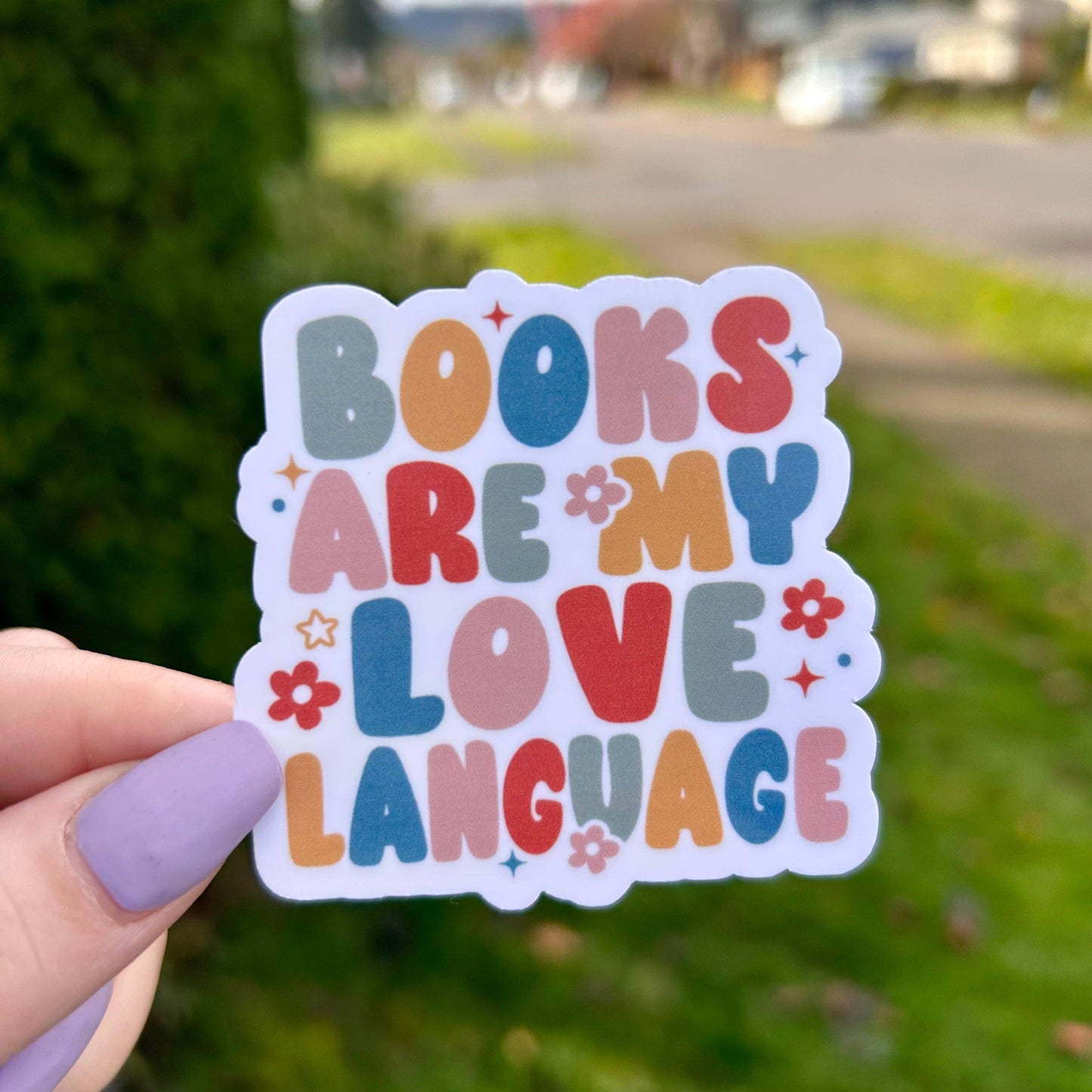 Books Are My Love Language Sticker