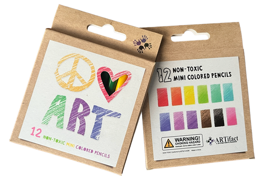 Peace, Love, ART Mini Pencil Set