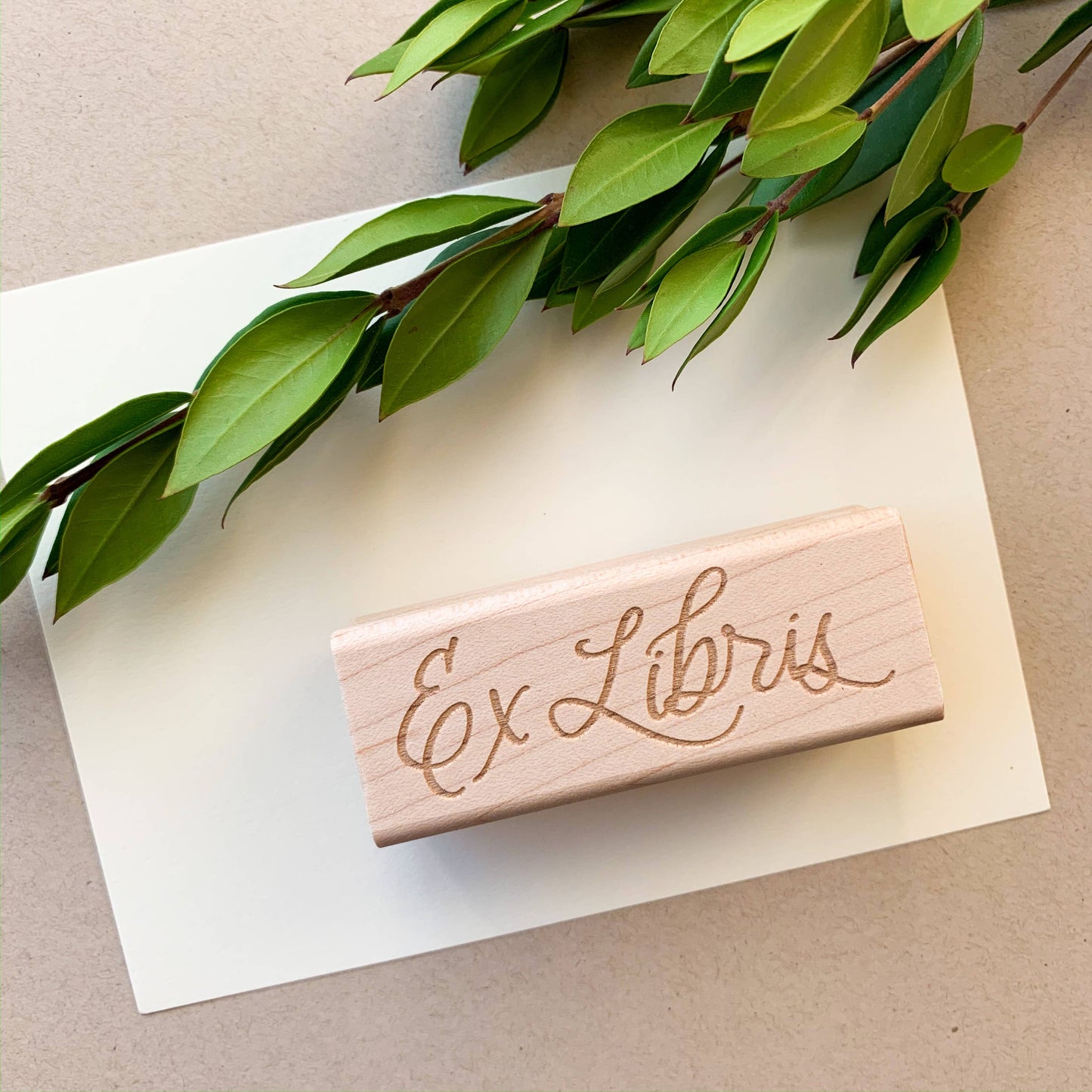 Ex Libris Bookplate Rubber Stamp