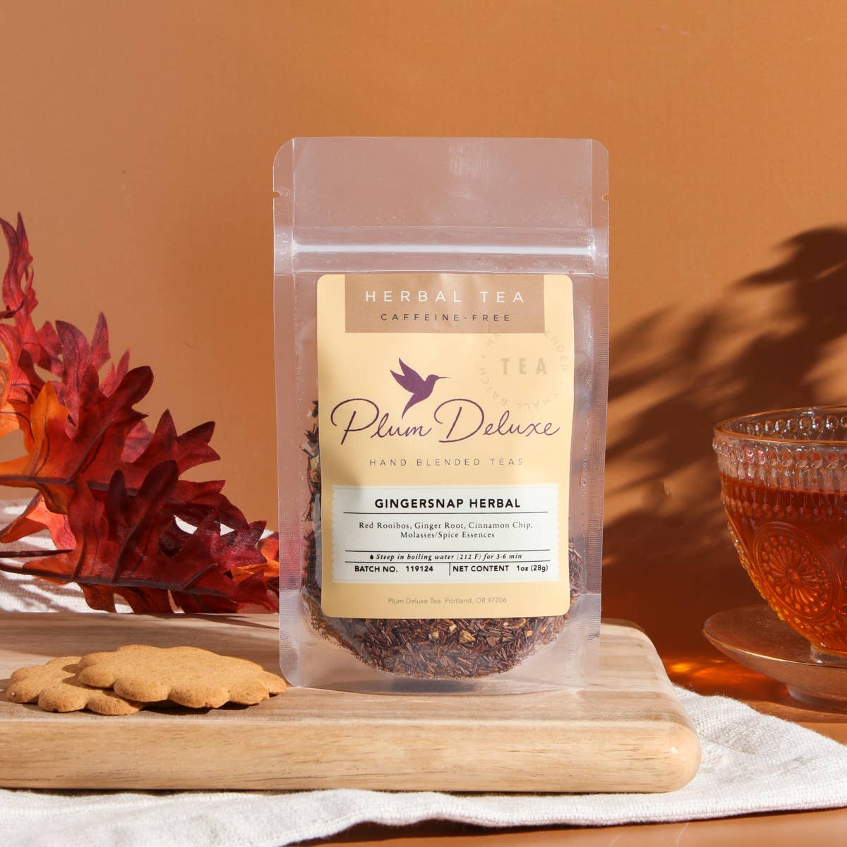 Gingersnap Herbal Holiday Loose Leaf Tea