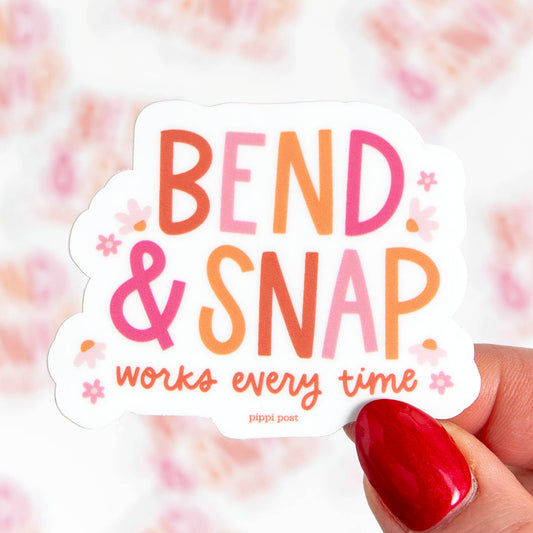 Bend & Snap Decal Sticker