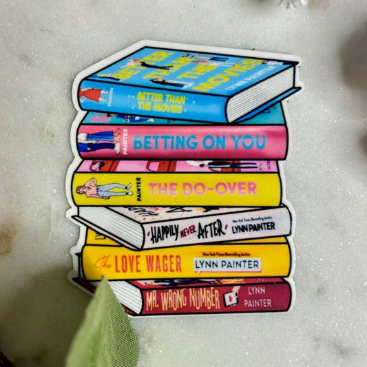 Lynn Painter Books Bookstack Sticker